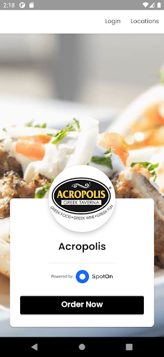 Android application Acropolis Greek Taverna screenshort