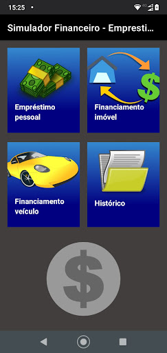 Android application Financiamentos e Empréstimos screenshort