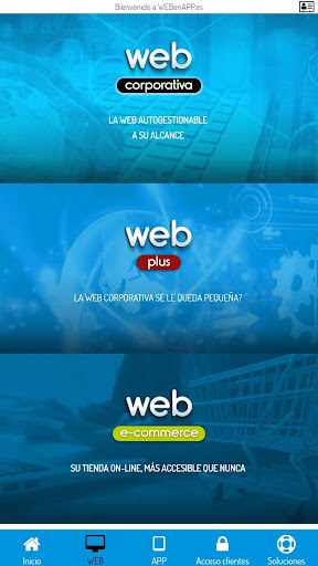 WEBenAPP es simple ser grande Screen 2