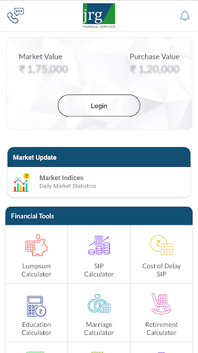JRG Financial Screen 3