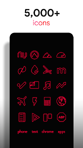 Imágen 2 Lines Red - Icon Pack android