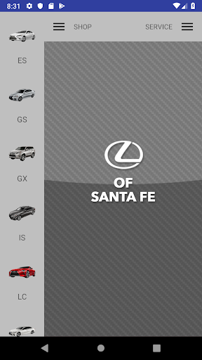 Android application Lexus of Santa Fe screenshort