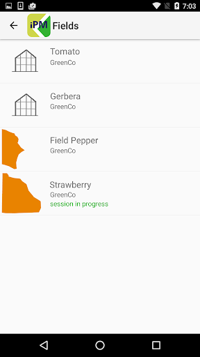 Android application Koppert iPM screenshort