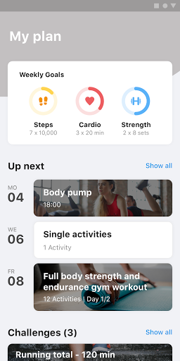 Android application SabbaiFit screenshort