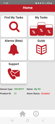 Android application SeeLeveL RV 2.0 screenshort