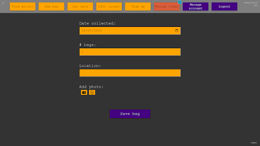 Litter Picker Tracker Screen 3