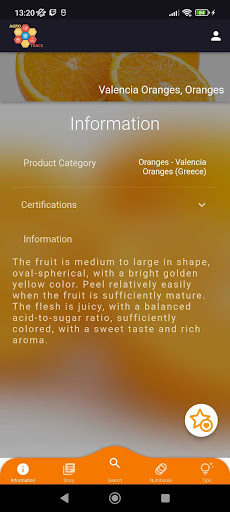 Agro Trace Consumer Screen 2