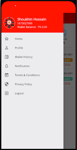 Mamtech Delivery App Screen 3