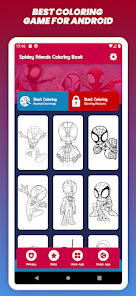 Spidey Friends Coloring Book 1.0 APK + Mod (Unlimited money) untuk android