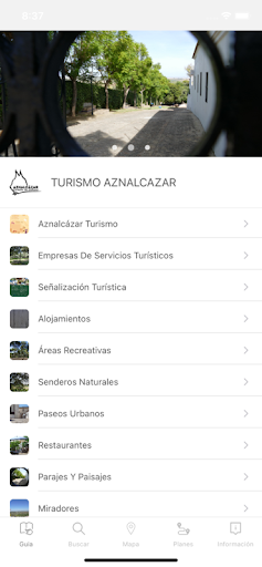 Android application Aznalcazar Turismo screenshort