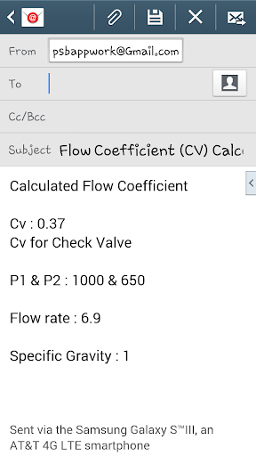 Flow Coefficient -Cv CalculatorLiquids
