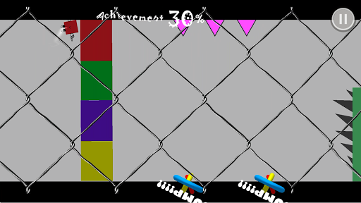 Cube behind the fence