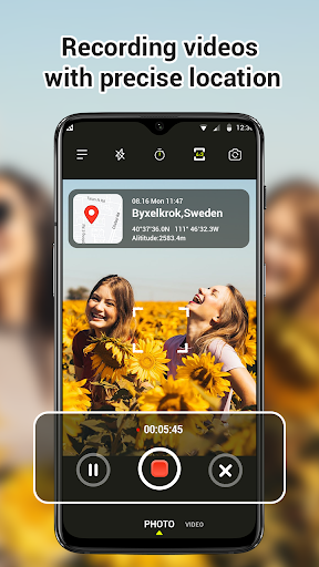 Time Stamp Camera with GPS Screen 3