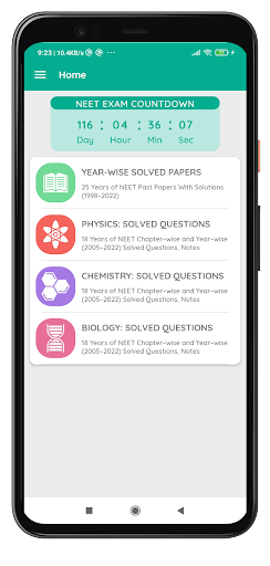 Android application NEET Papers screenshort