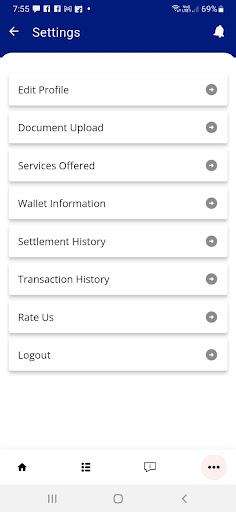 1Clik Partner App Screen 3