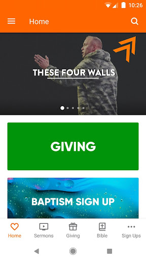 Android application The Warehouse Church screenshort