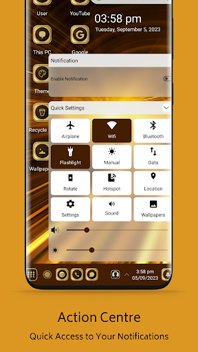 Golden Theme For Launcher Screen 2