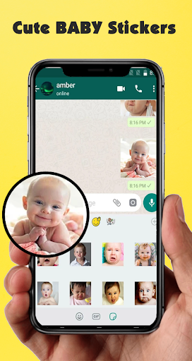 Funny Baby Stickers for whatsa Screen 2
