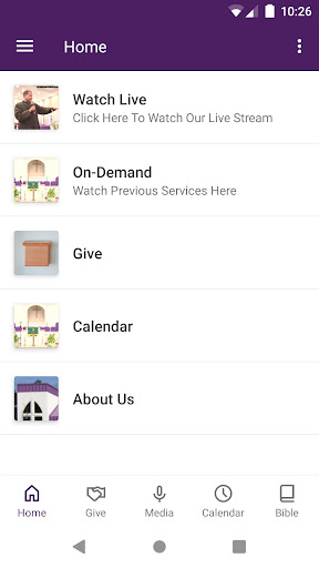 Android application Mt. Zion Kennesaw screenshort