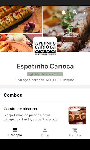 Android application Espetinho Carioca screenshort