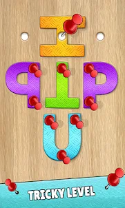 Paper Pin Puzzle : Alphabets