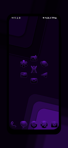 Screenshot of Purple Night Icon Pack
