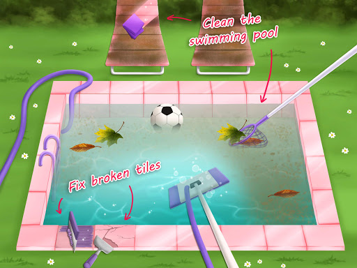 Sweet Baby Girl Cleanup 4 - House, Pool & Stable  screenshots 16