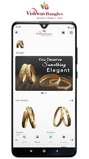 Android application Vishwas Bangles screenshort