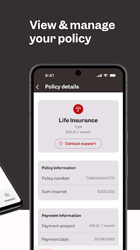 Tom Life Insurance Screen 2