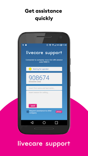 Livecare Support LiveLet Screen 2