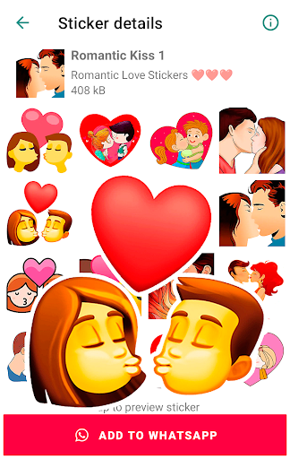 Romantic Love stickers
