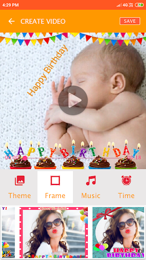 Birthday Video Maker Arabic -  Screenshot 4 - AppWisp.com