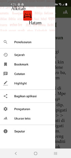 Android application Alkitab Hatam screenshort