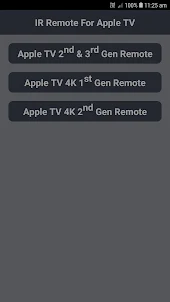 Infrared Remote For Apple TV