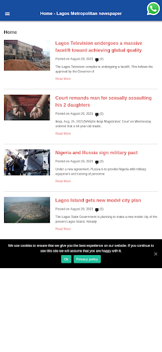 Android application Lagos Metropolitan screenshort