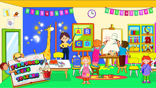 My Family Town School games Screen 2