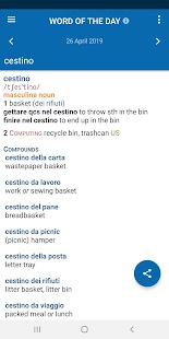 Oxford Italian Dictionary Screenshot