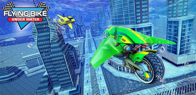 Underwater Racing Motorbike Flying Stunts