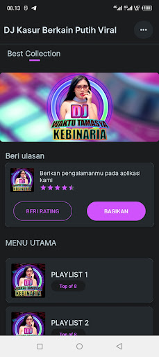 Android application DJ Waktu Tamasya Ke Binaria screenshort