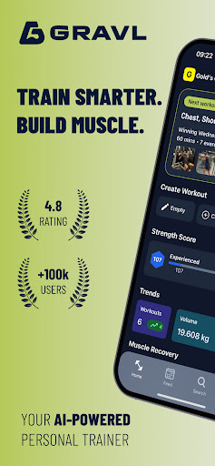 Android application Gravl: Personal Trainer screenshort