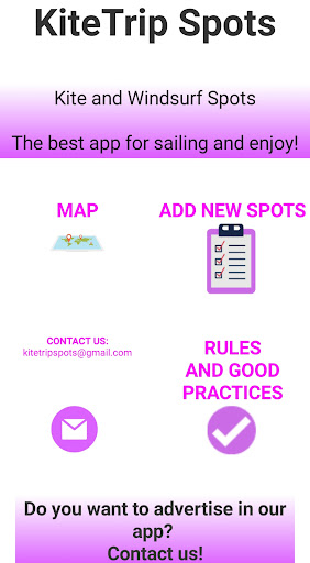 Android application Kite Trip Spots screenshort