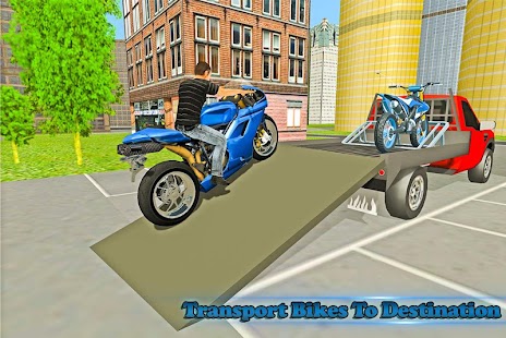 Bike Transport Truck Driver Screenshot