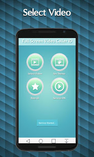 Full Screen Video Caller ID banner