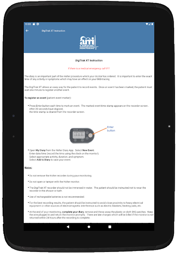 AMI Patient Diary App
