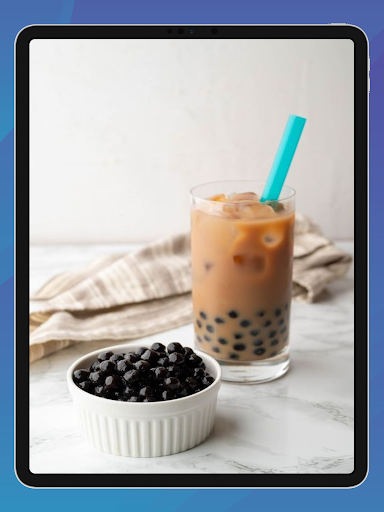 Aesthetic Tea Boba Wallpaper