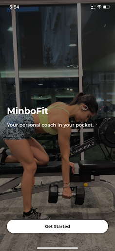 Android application MinboFit screenshort