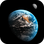 Cover Image of Herunterladen Earth and Moon Live Wallpaper  APK