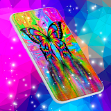Neon Butterflies Wallpaper icon