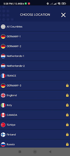IRSPEEDY VPN Fast & Private Screen 3