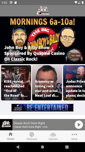 Android application Classic Rock Done Right screenshort